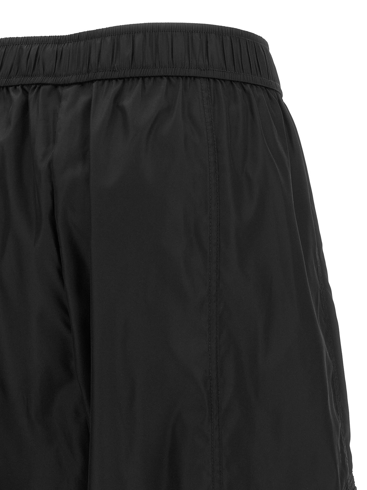 Ganni Schwarze Cargohose aus recyceltem Polyamid