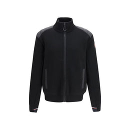 Moncler Grenoble Strickjacke aus schwarzer Wolle Oves Aries