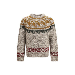 Moncler Grenoble Beige Wool Oves Aries Sweatshirt