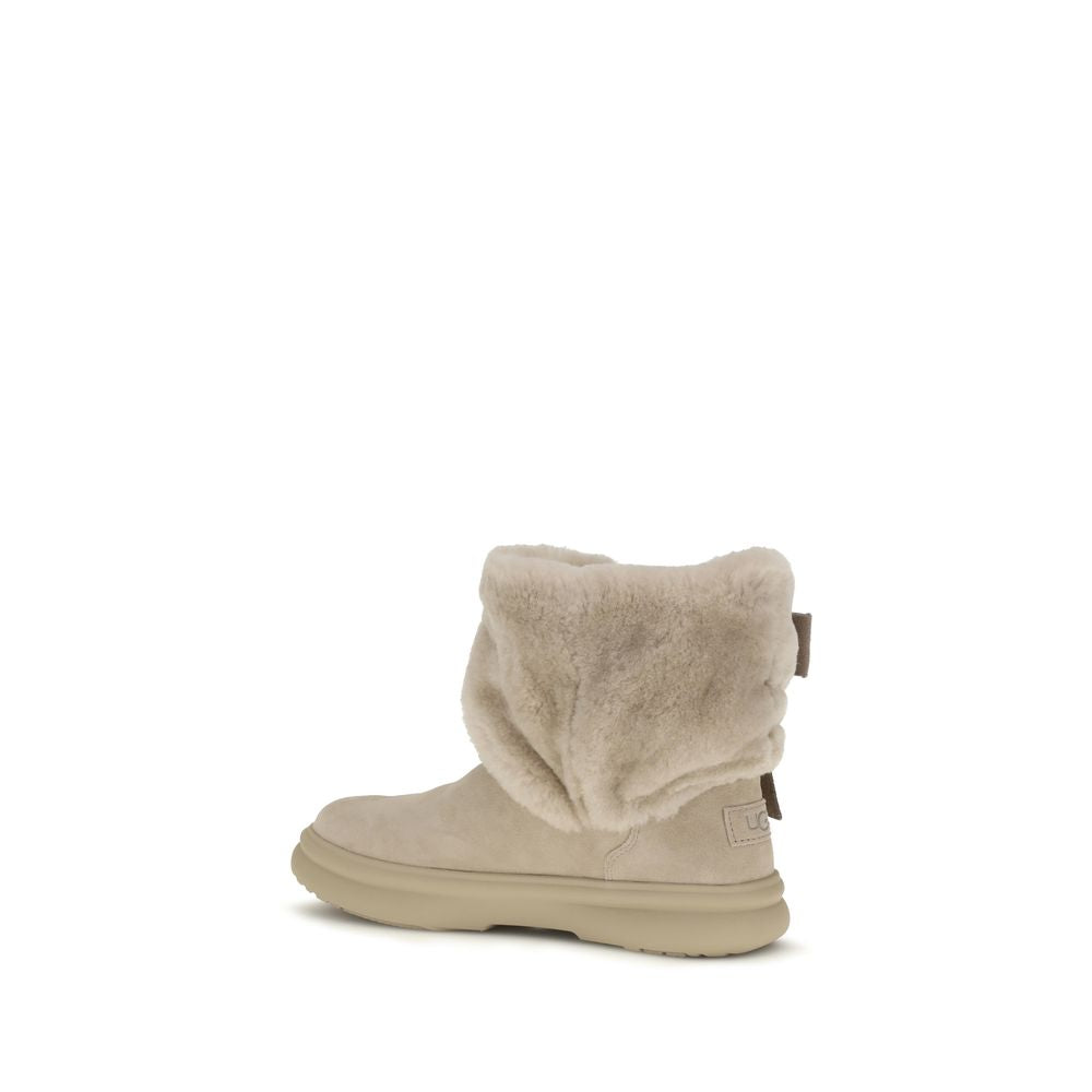 UGG Beige Wildleder-Stiefeletten