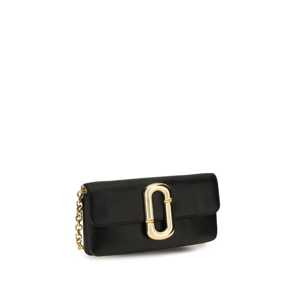 Marc Jacobs Schwarze Bos Taurus Kalbsleder Schultertasche