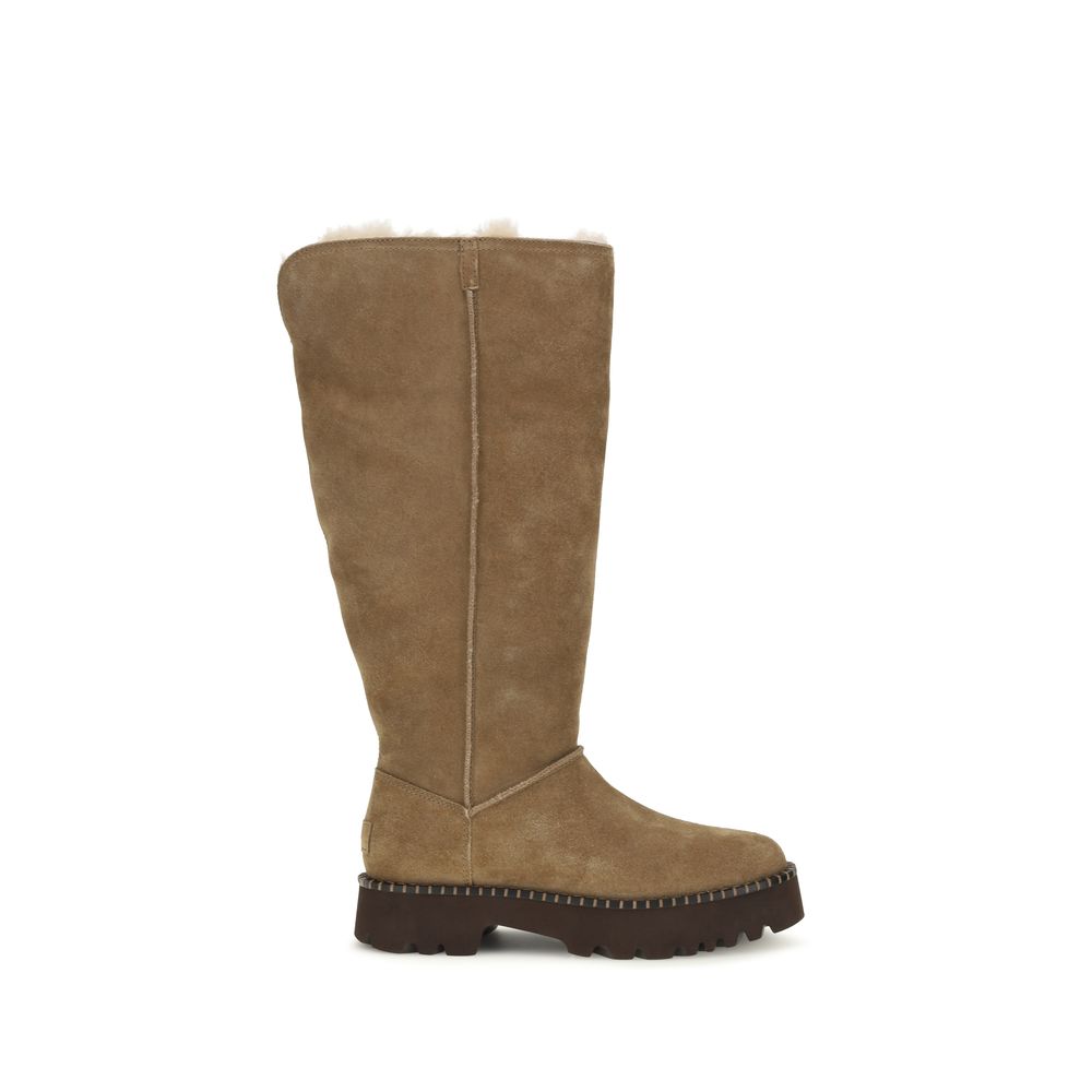 UGG Beige Wildleder-Stiefel
