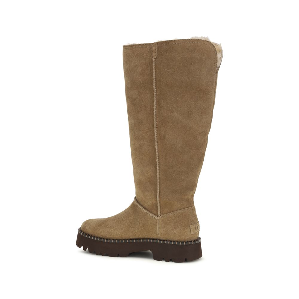 UGG Beige Wildleder-Stiefel