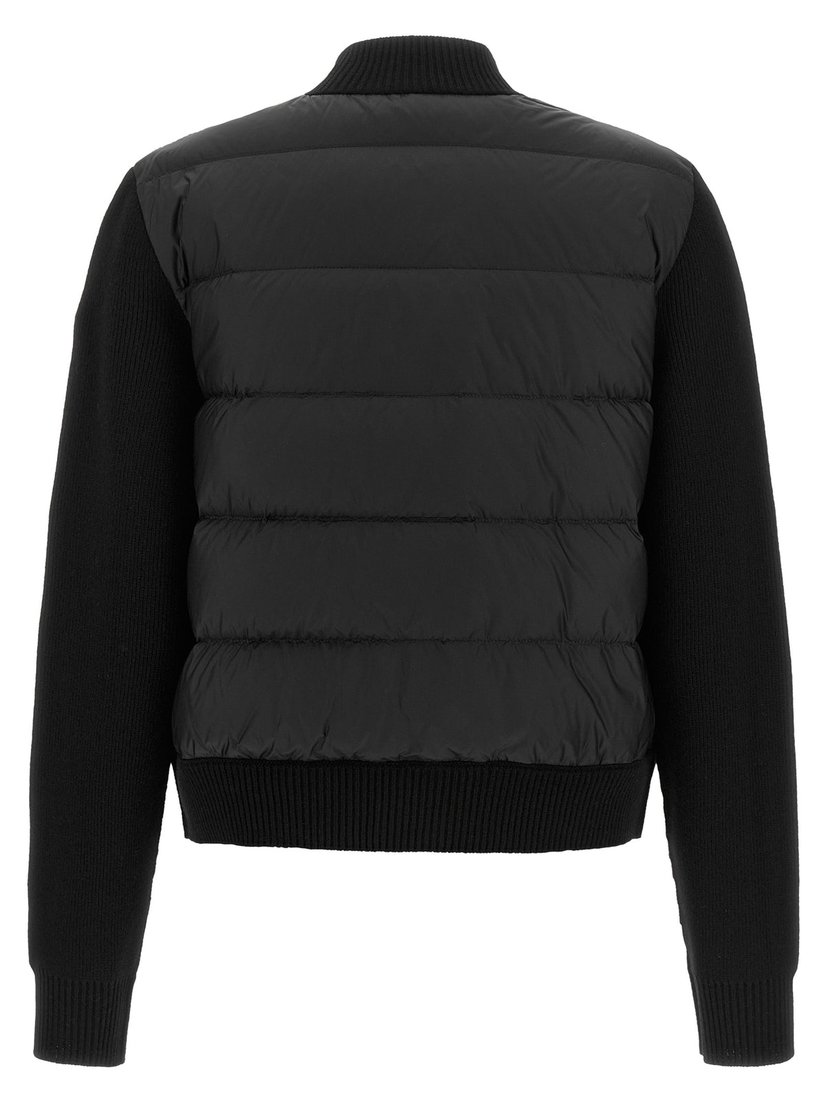 Moncler Schwarzer Cardigan aus Polyamid