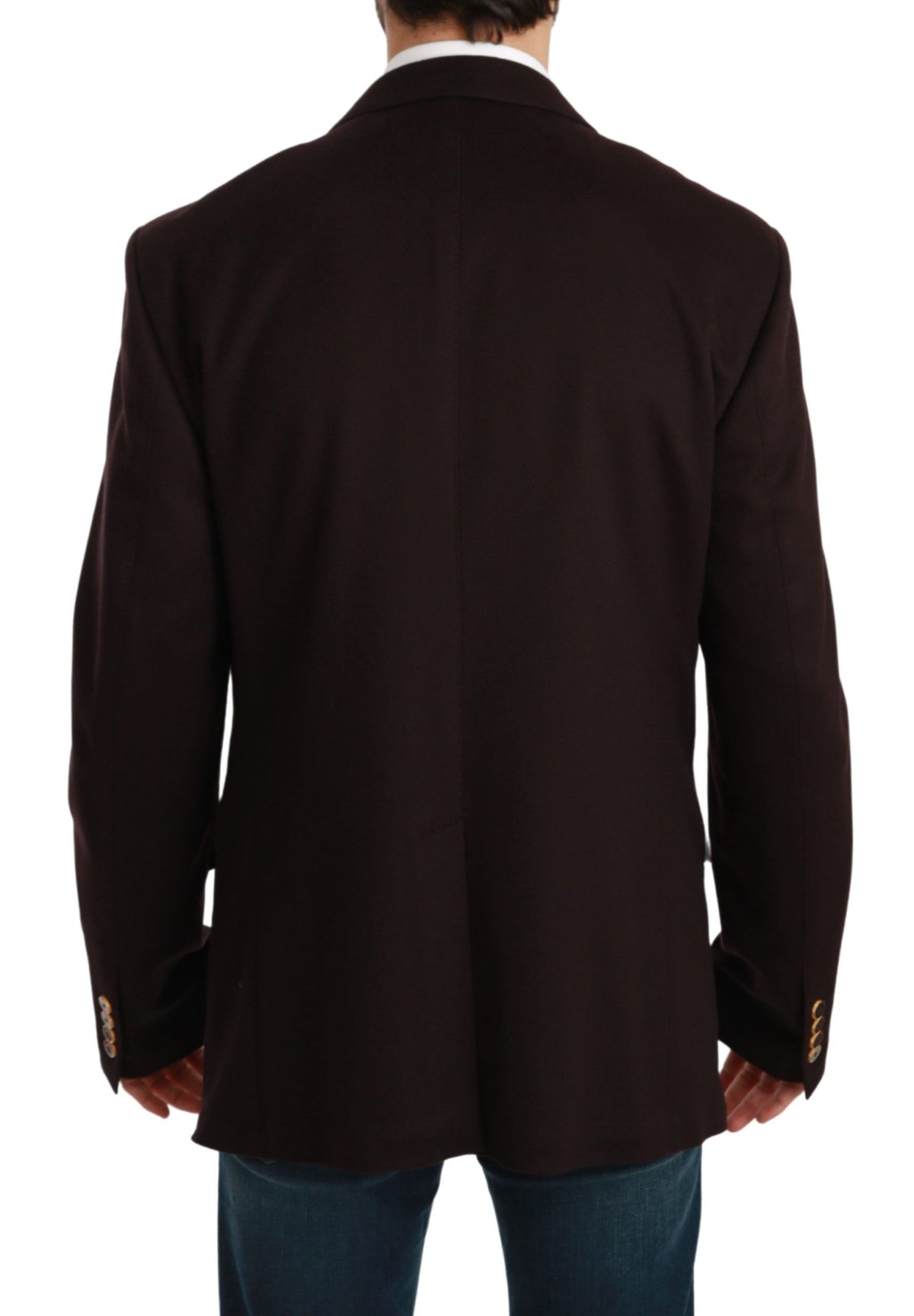 Dolce & Gabbana Bordeauxfarbener Kaschmirmantel TAORMINA Blazer