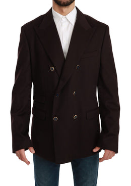 Dolce & Gabbana Bordeauxfarbener Kaschmirmantel TAORMINA Blazer