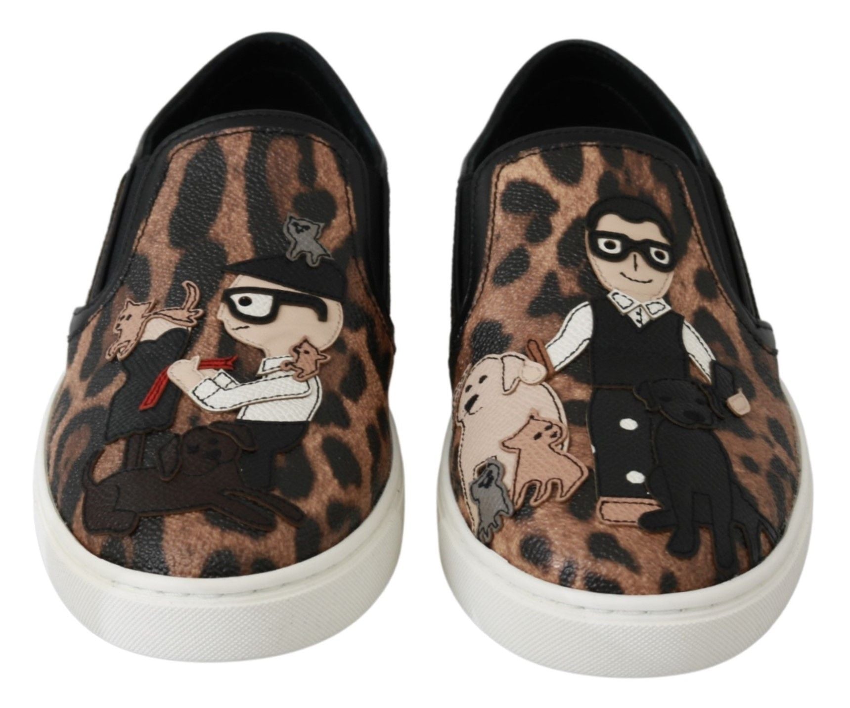 Dolce & Gabbana Leder Leopard #dgfamily Loafers Schuhe