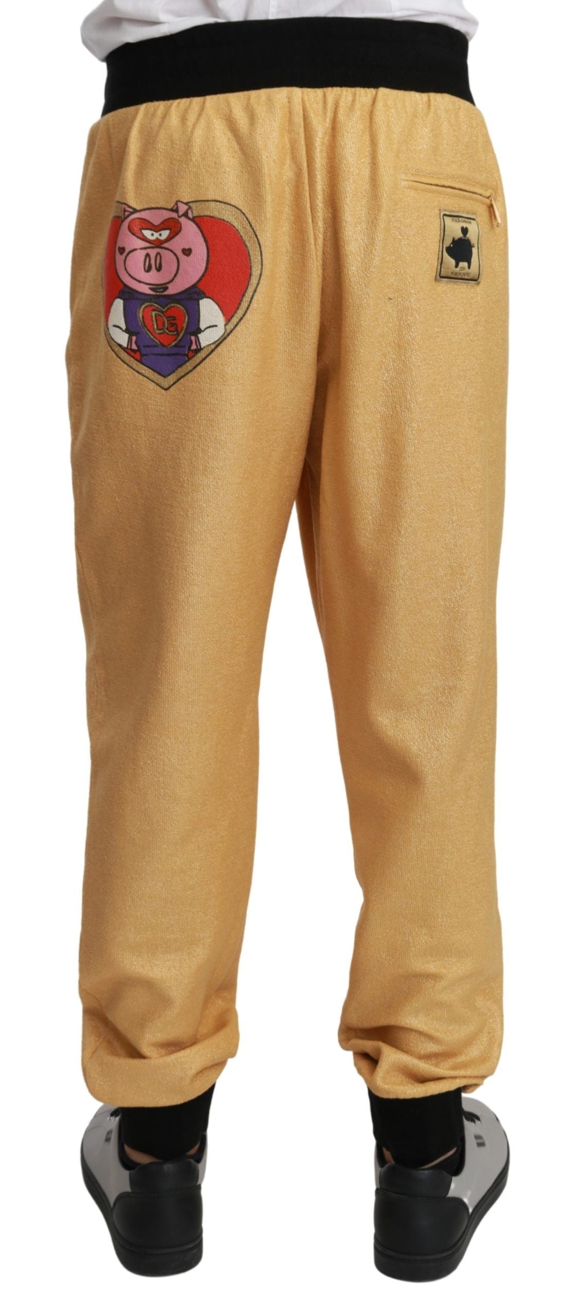 Dolce & Gabbana Gold Jahr des Schweins Baumwolle Herrenhosen