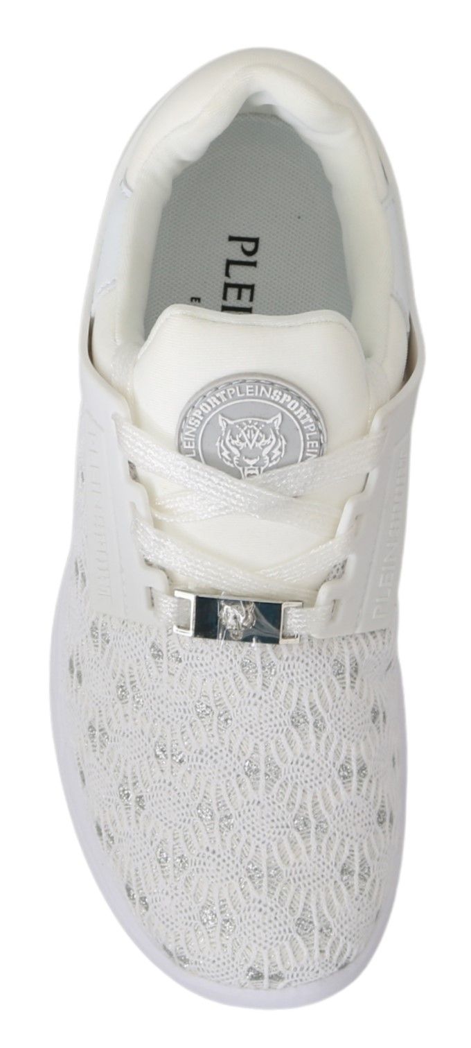 Philipp Plein Weiß Polyester Freizeitschuhe Schuhe