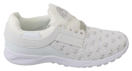 Philipp Plein Weiß Polyester Freizeitschuhe Schuhe
