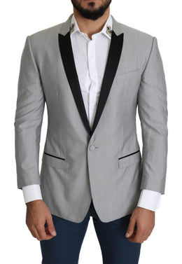 Dolce & Gabbana Hellgrauer einreihiger SARTORIA Blazer