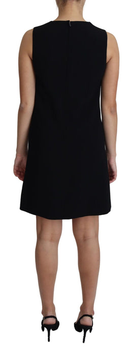 Dolce & Gabbana Schwarzes Viskose-Stretch-Minikleid in A-Linie