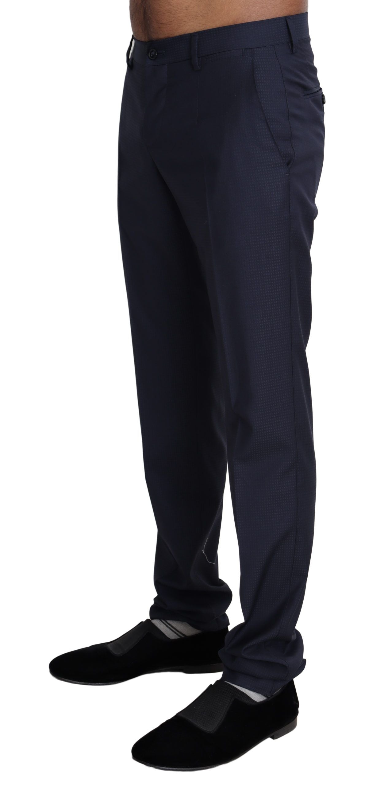Dolce & Gabbana Marineblaue Kleid Formal Männer Hose Hose