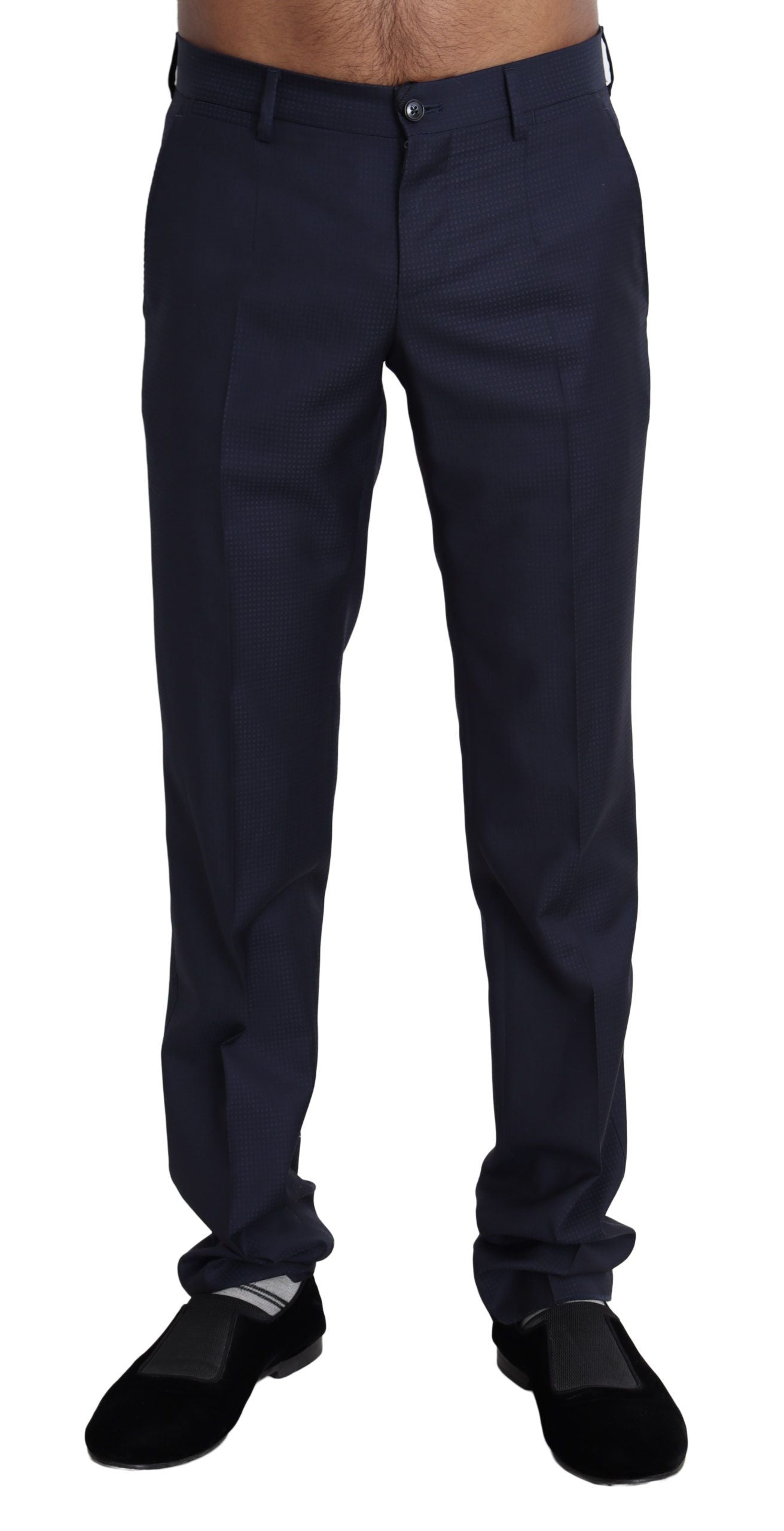 Dolce & Gabbana Marineblaue Kleid Formal Männer Hose Hose