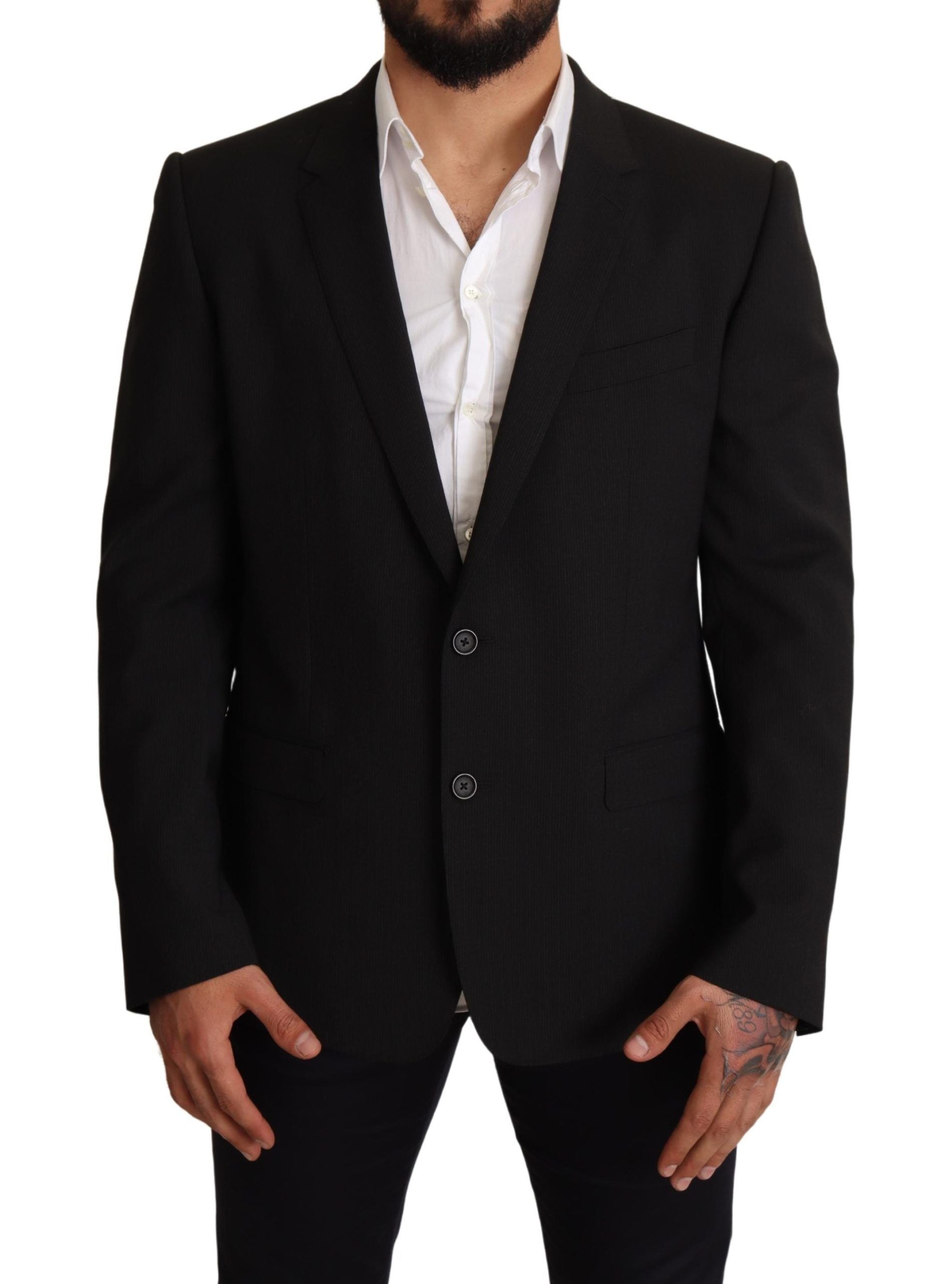 Dolce & Gabbana Schwarz gestreifte MARTINI Jacke Blazer