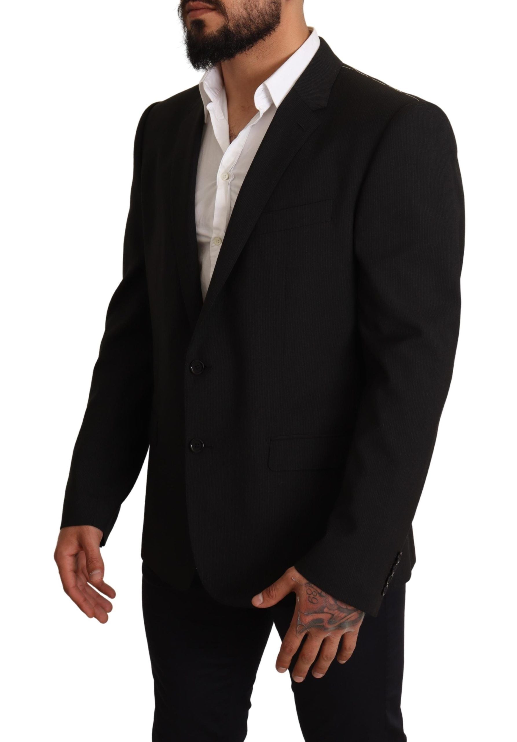 Dolce & Gabbana Schwarz gestreifte MARTINI Jacke Blazer