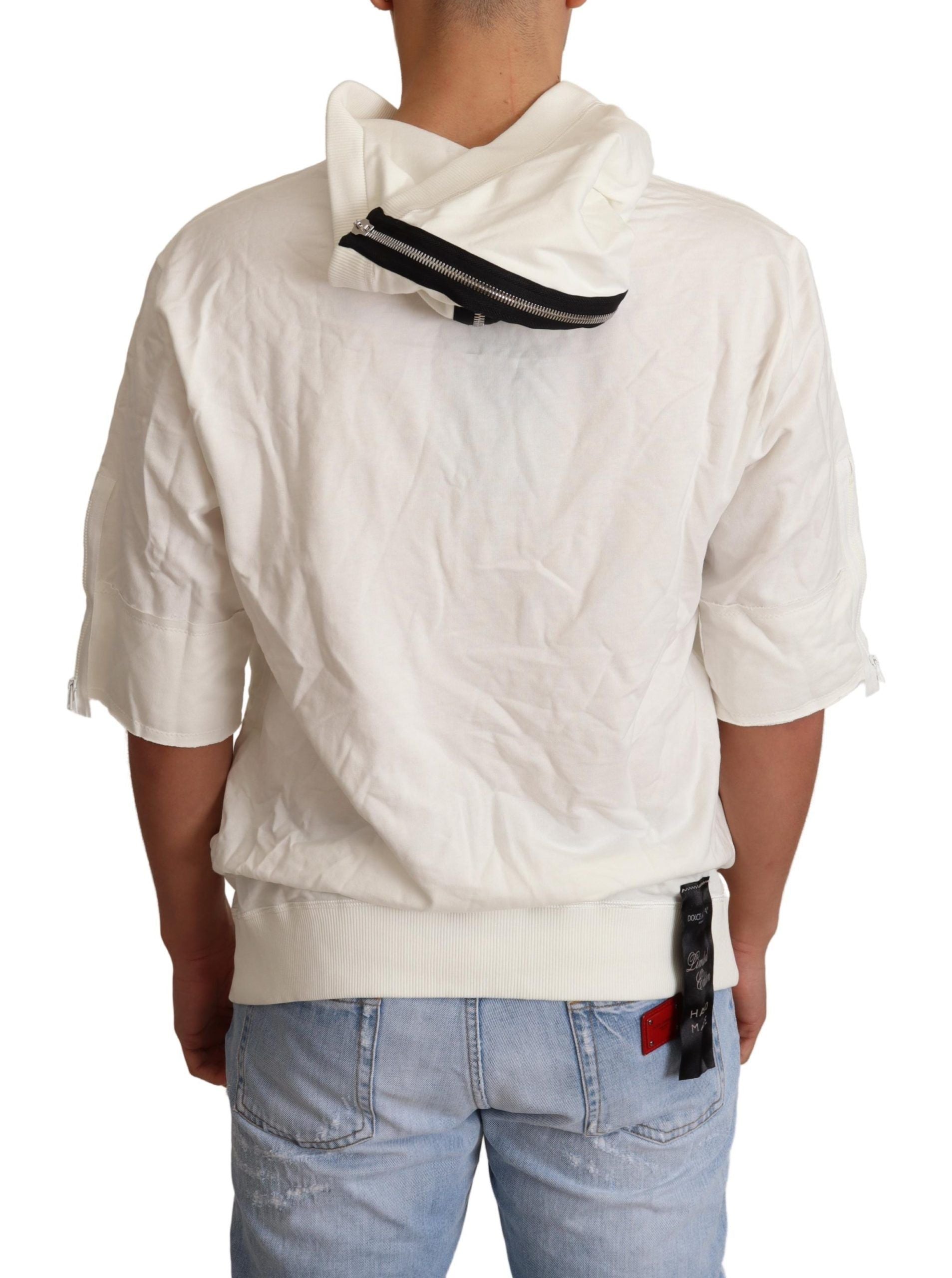 Dolce & Gabbana Weißer Kapuzenpullover in limitierter Auflage
