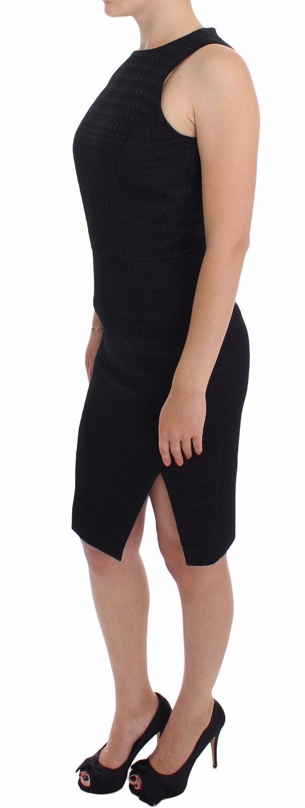 DAIZY SHELY Schwarzes Etuikleid Abendkleid Knielang