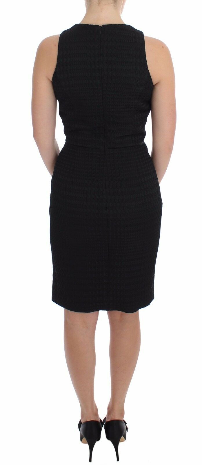 DAIZY SHELY Schwarzes Etuikleid Abendkleid Knielang