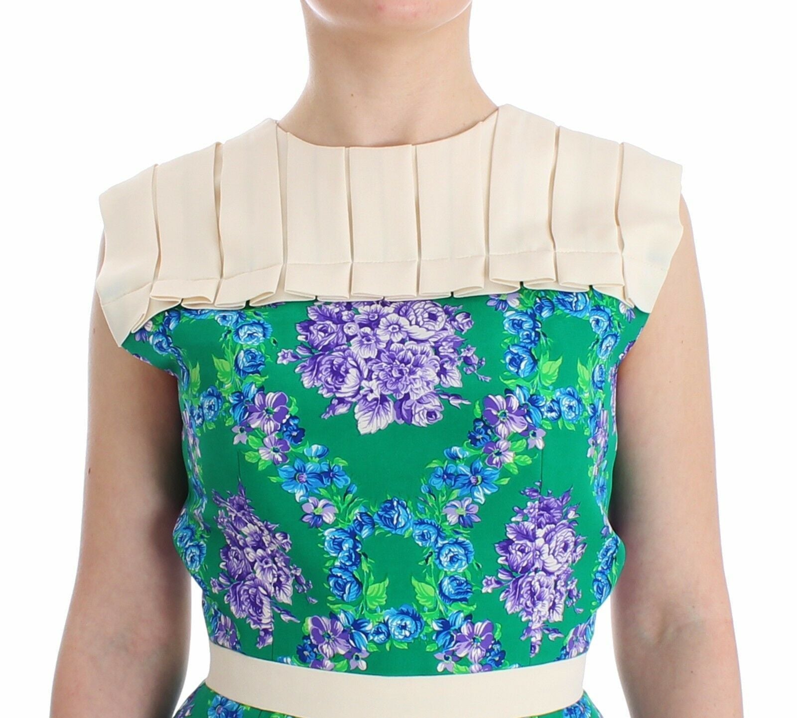Caterina Gatta Multicolor Kleid Kleid Floral Ärmelloses Kleid