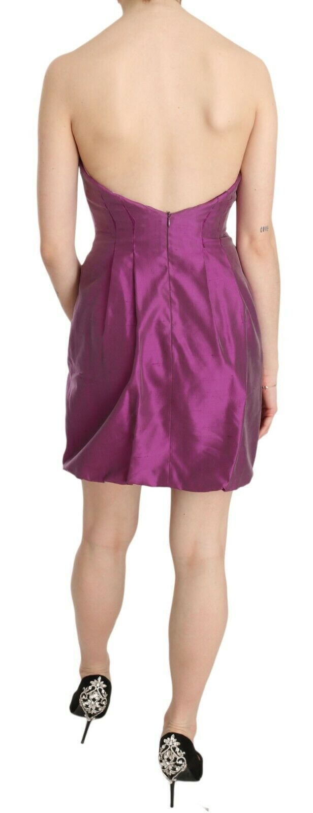 Ermanno Scervino Rosa rückenfreies Midikleid mit Halter
