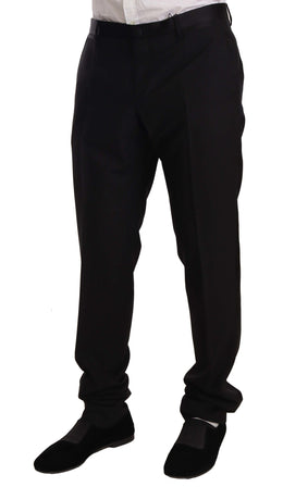 Dolce & Gabbana Smoking-Hose aus Wolle, schwarz
