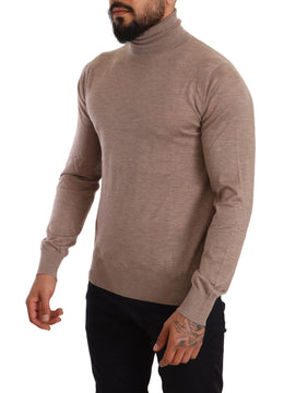 Dolce & Gabbana Brauner Kaschmir-Rollkragenpullover