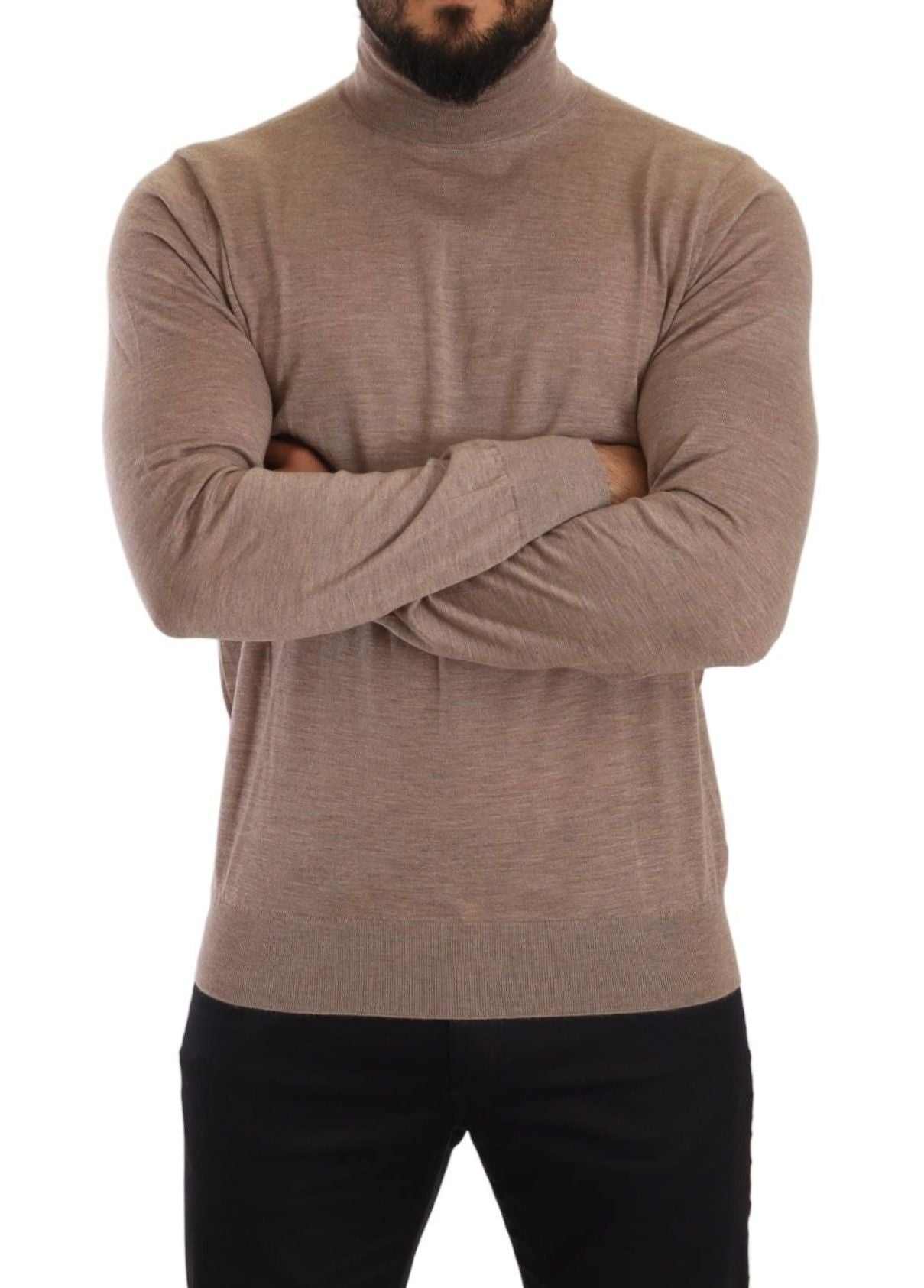 Dolce & Gabbana Brauner Kaschmir-Rollkragenpullover
