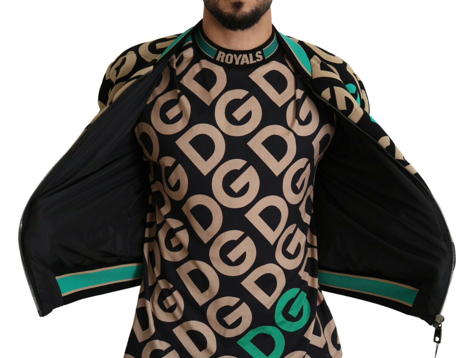 Dolce & Gabbana Mehrfarbige DGMILLENNIALS Jacke mit Logodruck