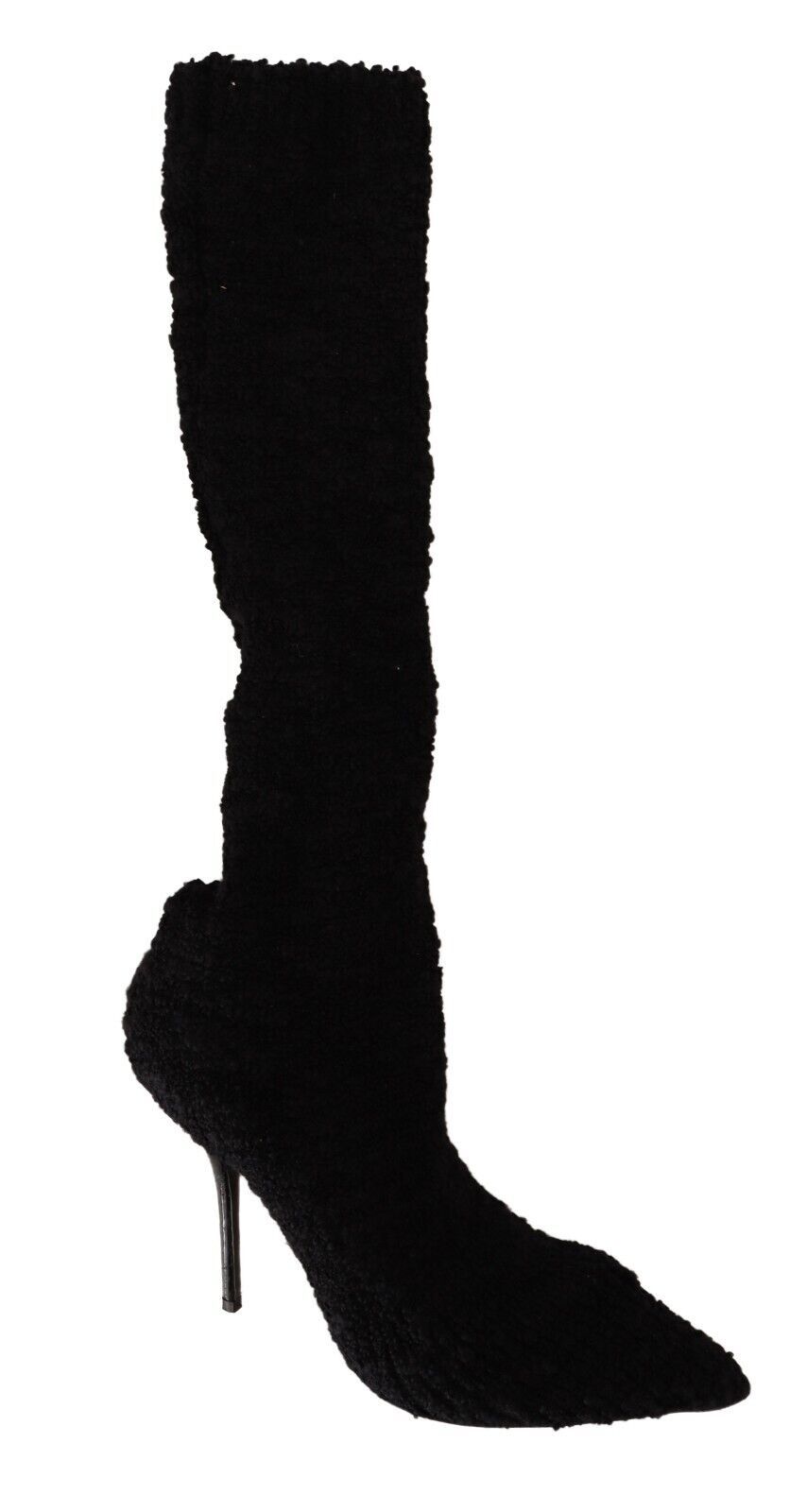 Dolce & Gabbana Schwarze Stretch-Socken Kniestrümpfe Schuhe