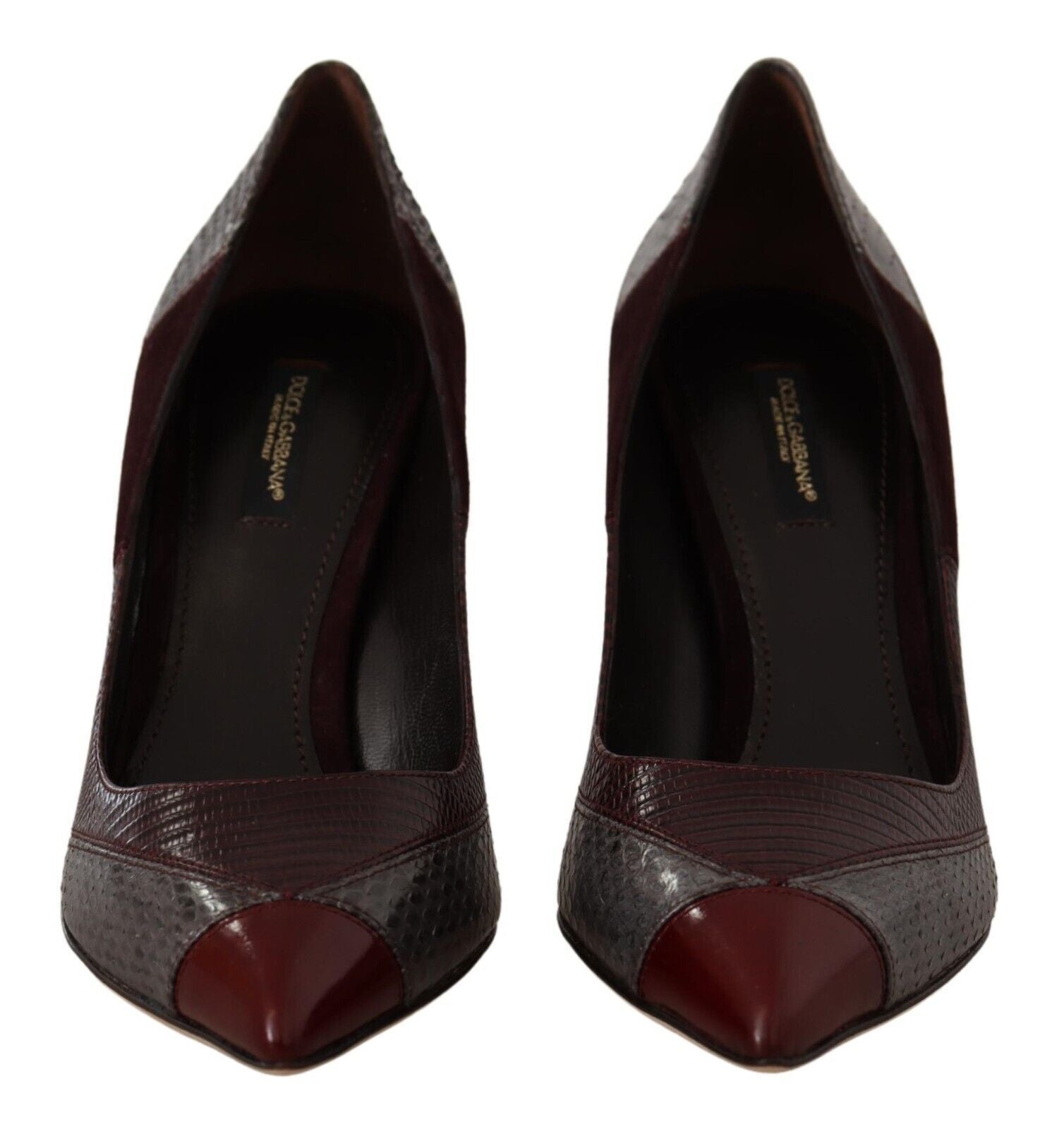 Dolce & Gabbana Multicolor Exotische Leder Absätze Pumps Schuhe