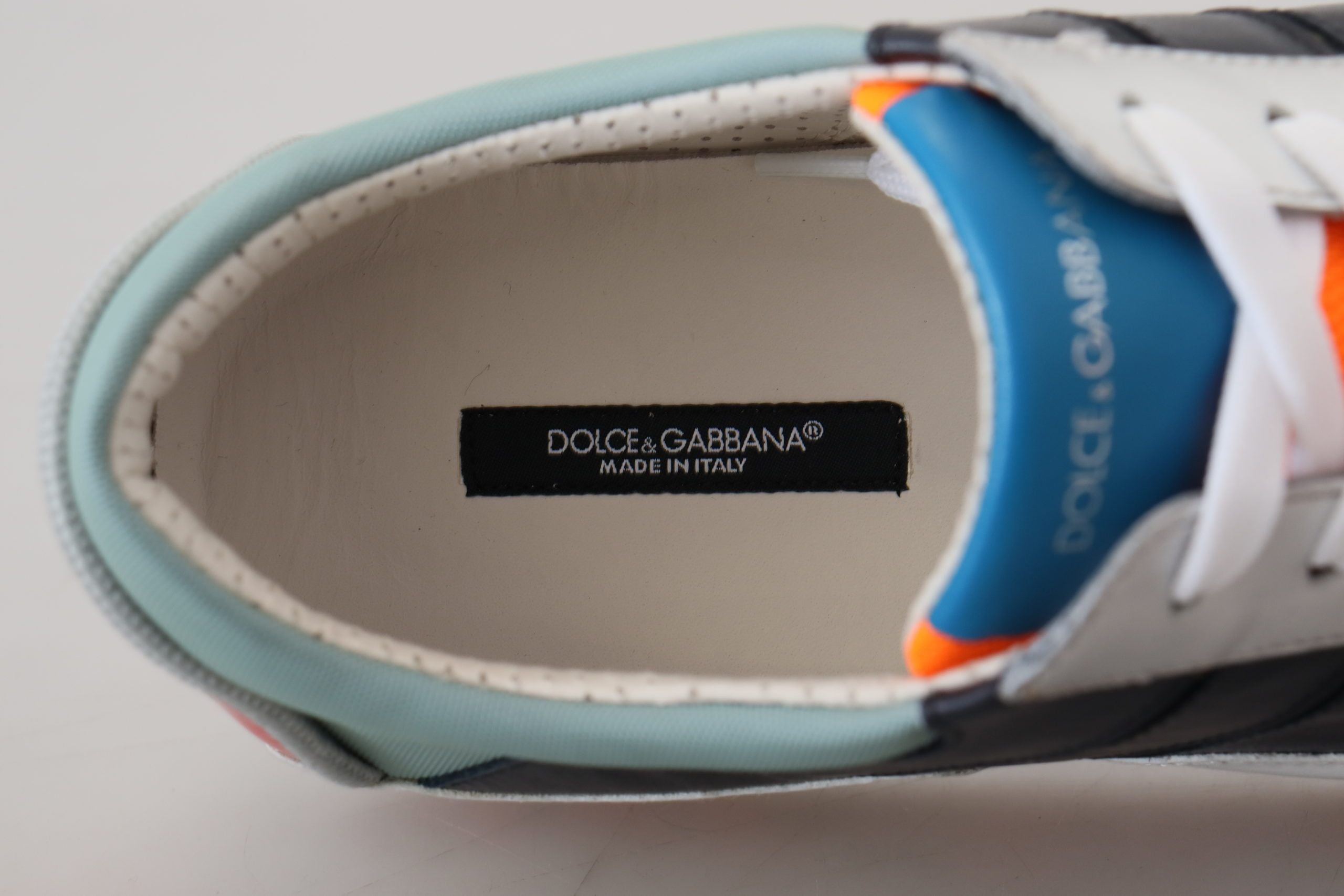 Dolce & Gabbana Multicolor Leder Sport Low Top Turnschuhe