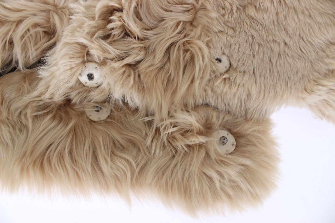 Dolce & Gabbana Beige Alpaka-Kragenschal