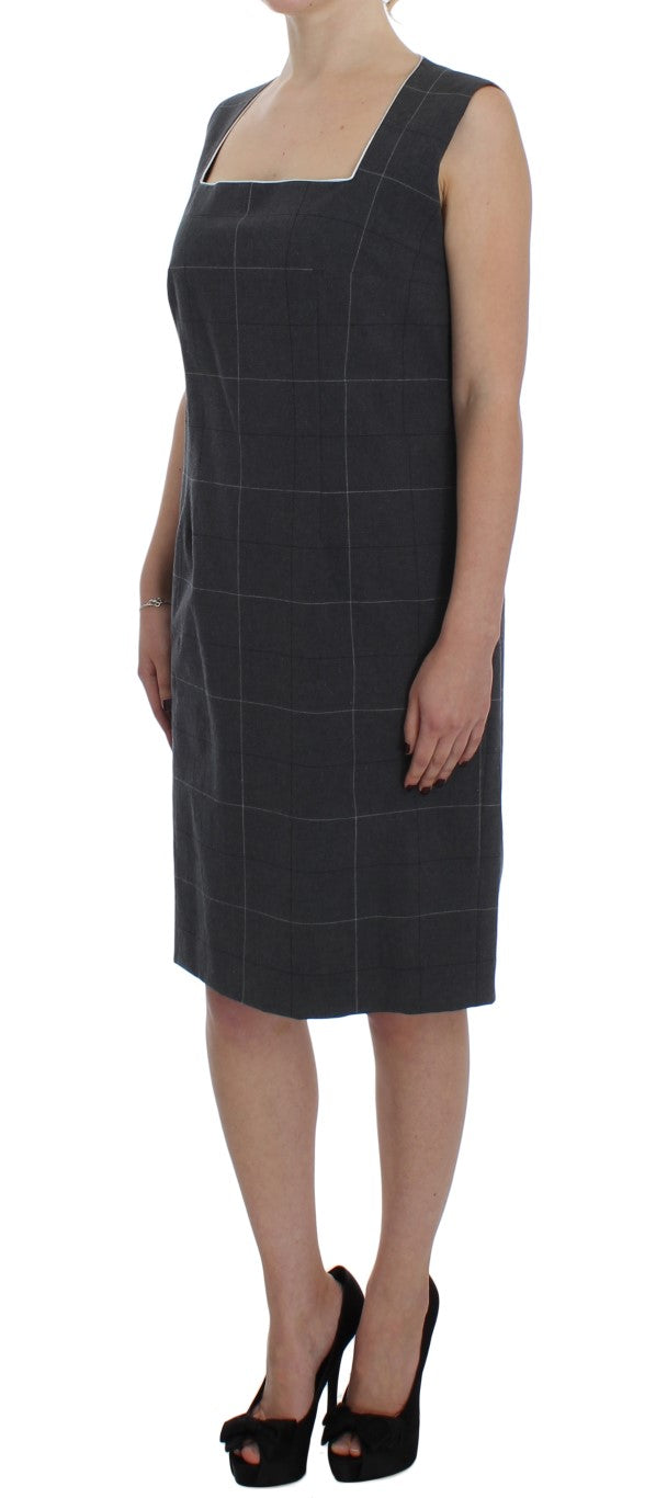 BENCIVENGA Graues Stretch-Mantelkleid Anzug-Set