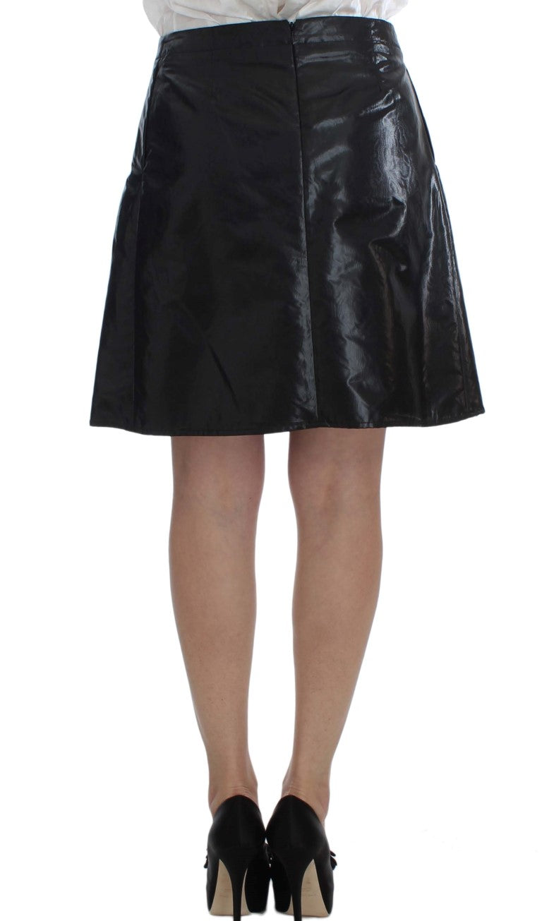 Exte Schwarz Blau Zweiteiliger Anzug Rock &amp