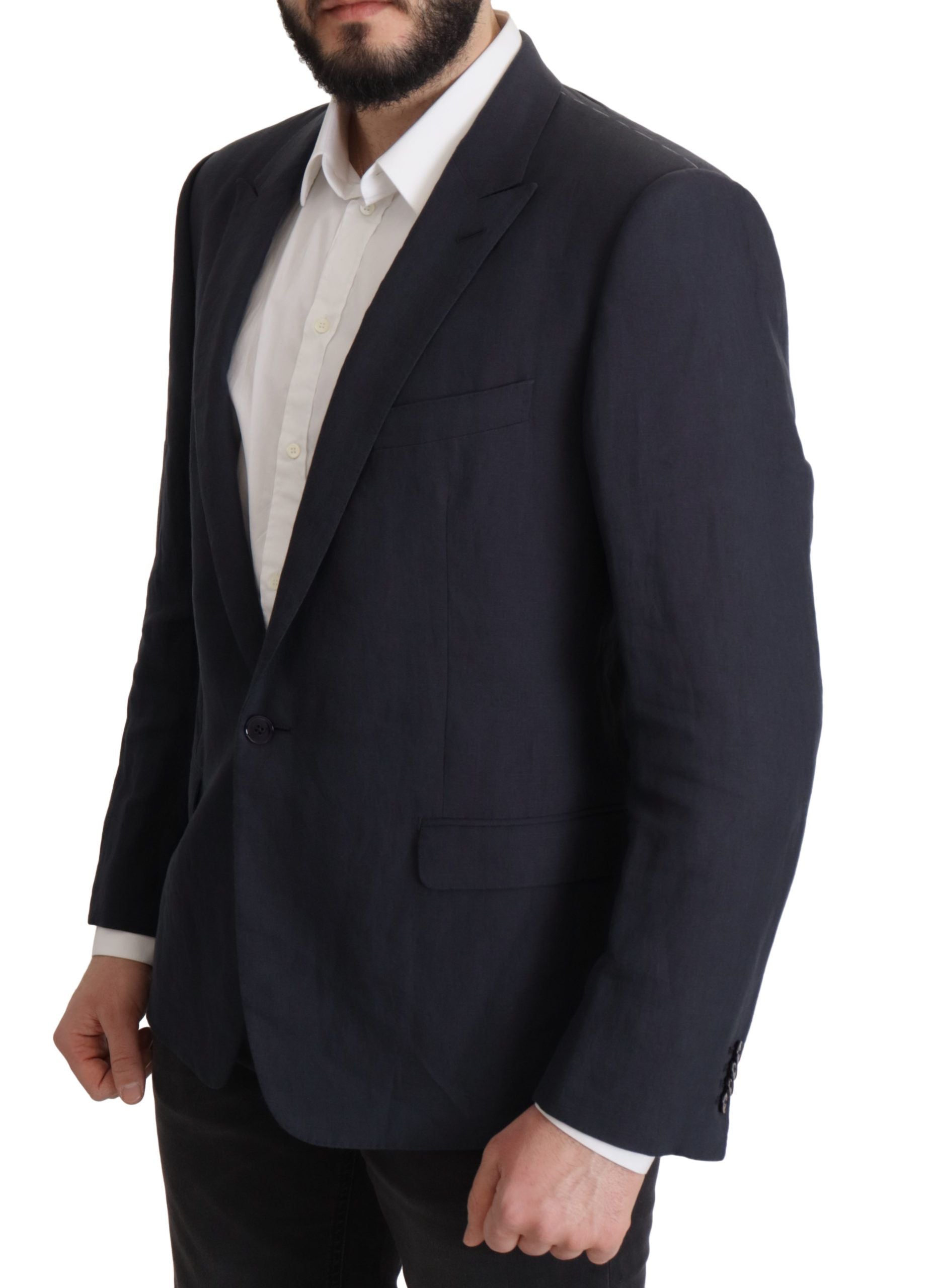 Dolce & Gabbana Dunkelblau ALTA SARTORIA Jacke Mantel Blazer