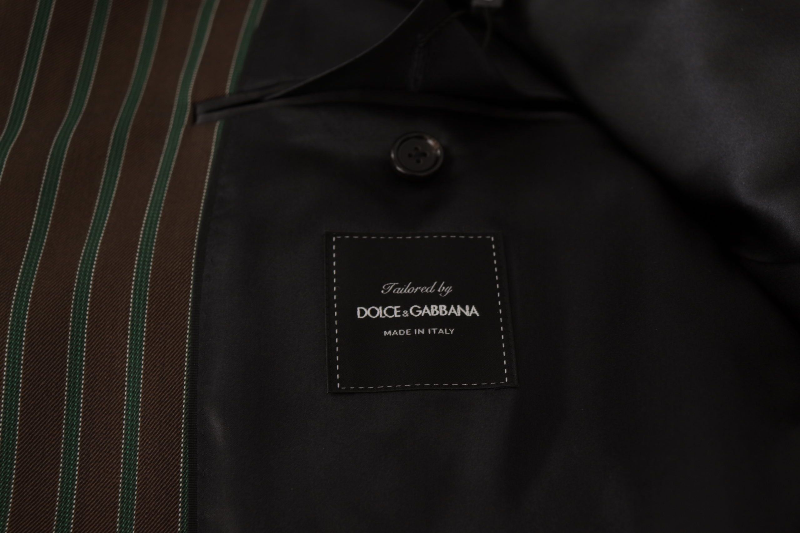 Dolce & Gabbana Mehrfarbig gestreifter doppelreihiger Blazer