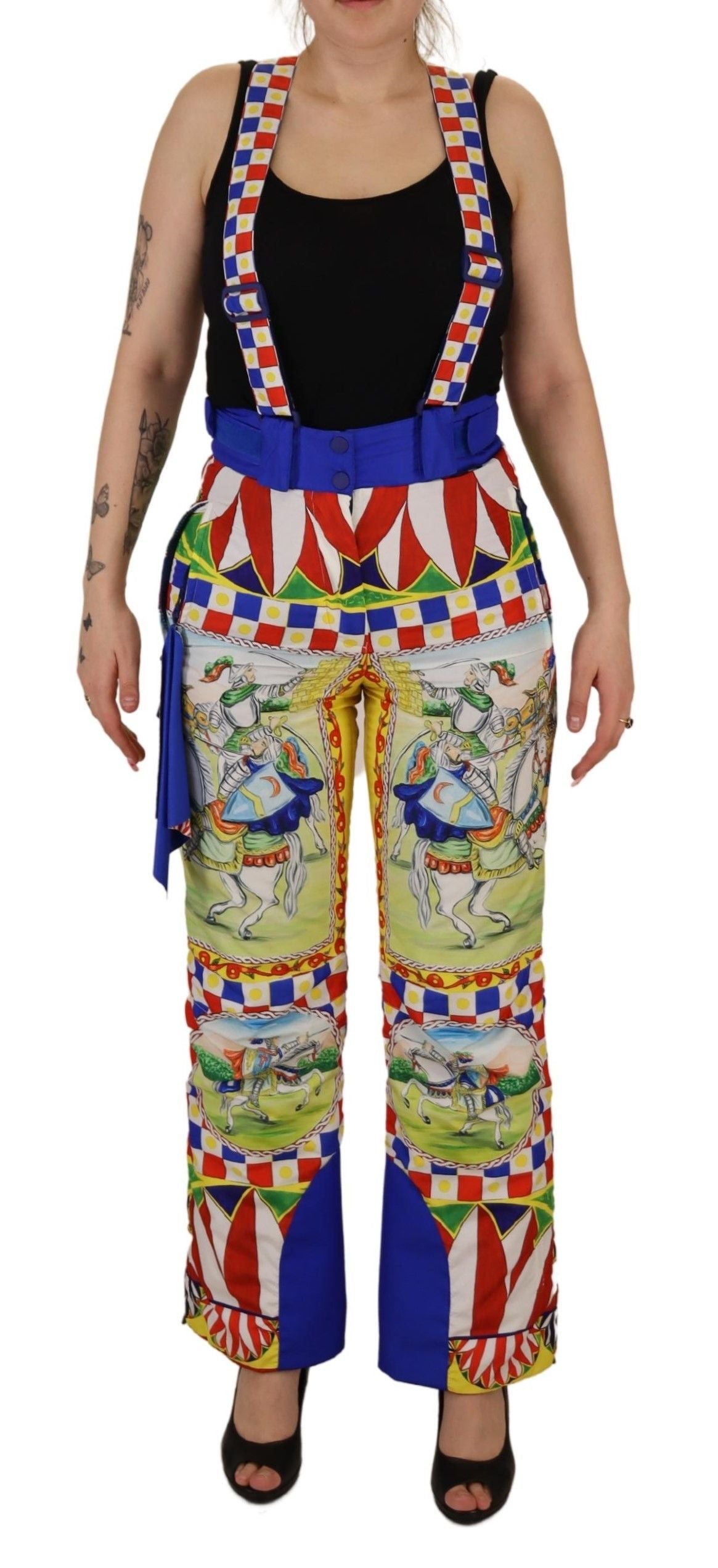 Dolce & Gabbana Multicolor Bedruckte Schneehose Hose