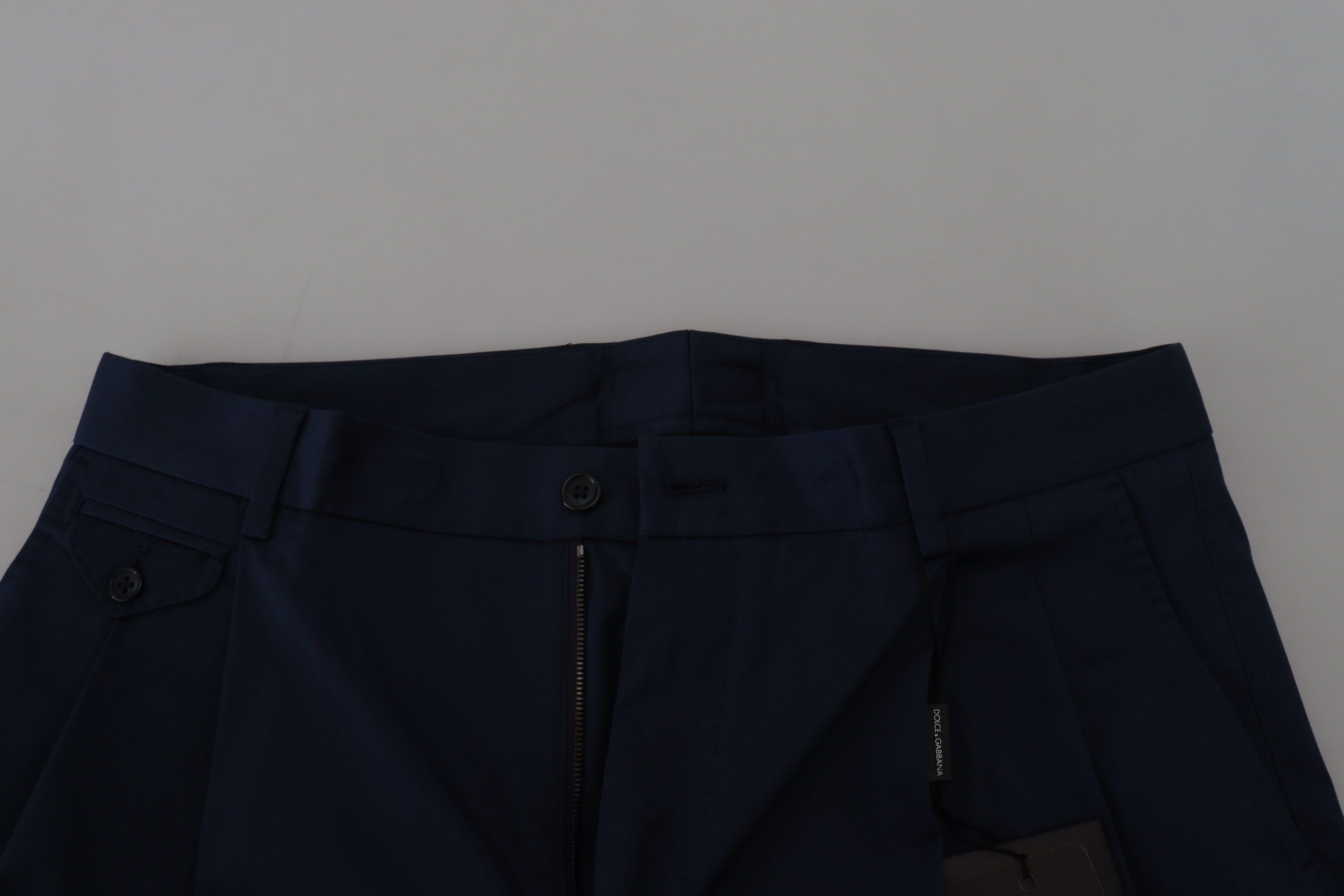 Dolce & Gabbana Blaue Chinos Baumwolle Stretch Casual Shorts