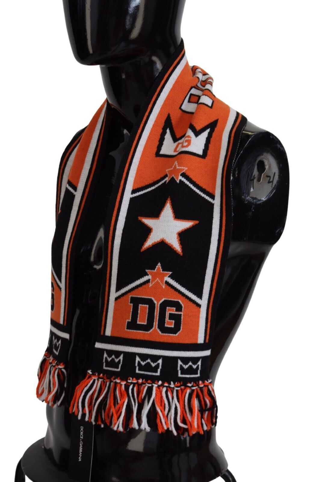 Dolce & Gabbana Multicolor DG Logo bedruckt Männer Hals Wrap Schal Schal