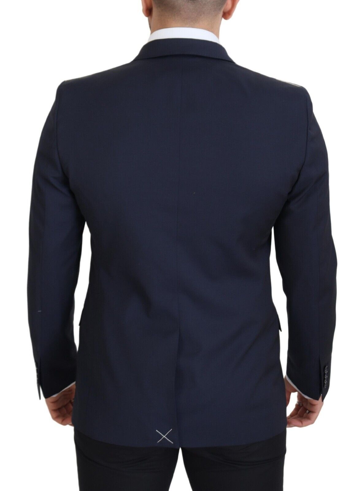 Dolce & Gabbana Dunkelblauer einreihiger MARTINI Blazer aus Wolle