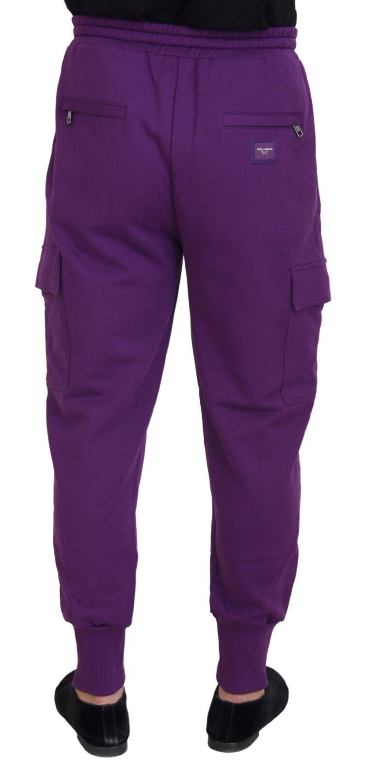 Dolce & Gabbana Lila Cargo-Sweatpants aus Baumwolle Jogginghosen