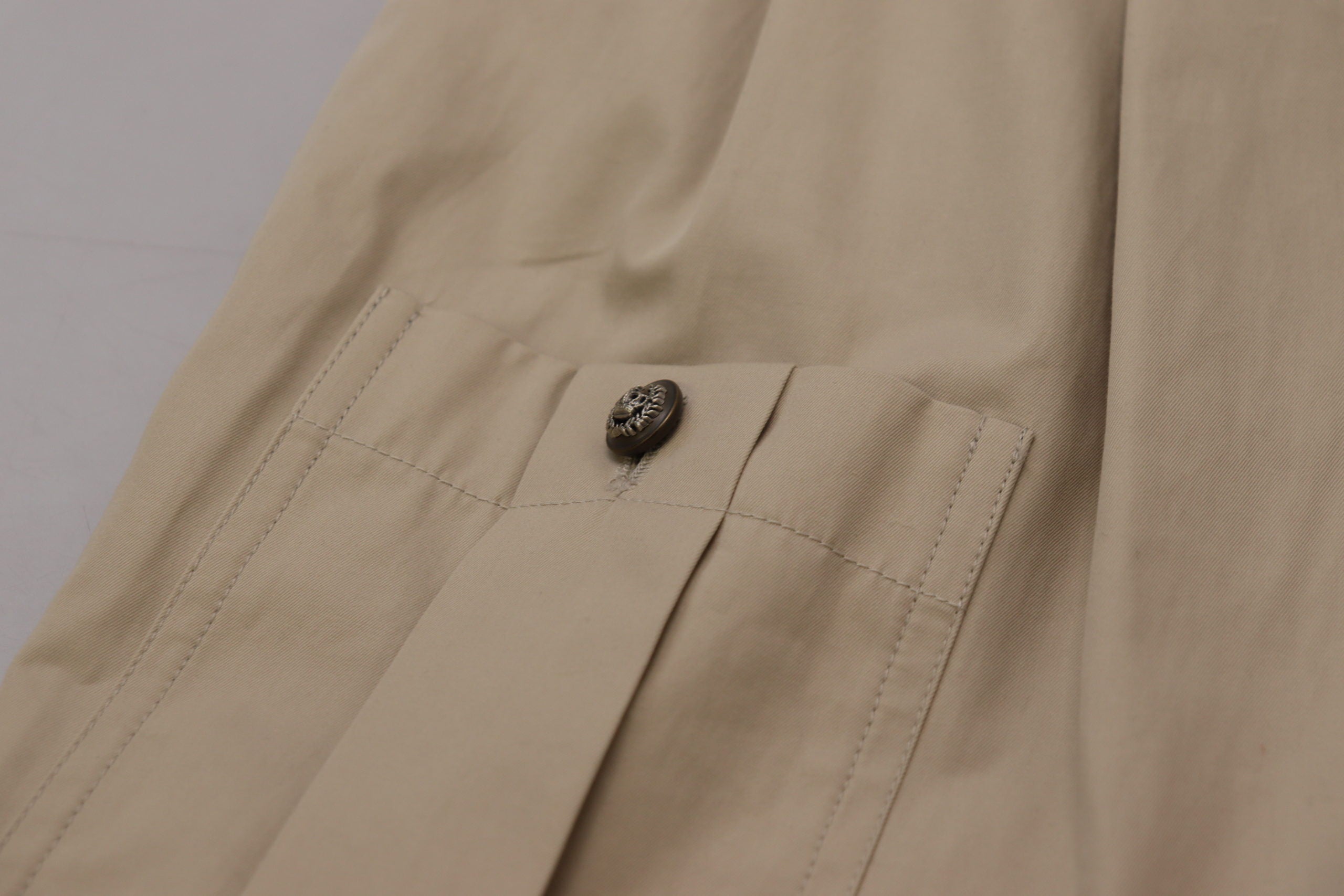 Dolce & Gabbana Beige Baumwolle Damen Cargo Hose