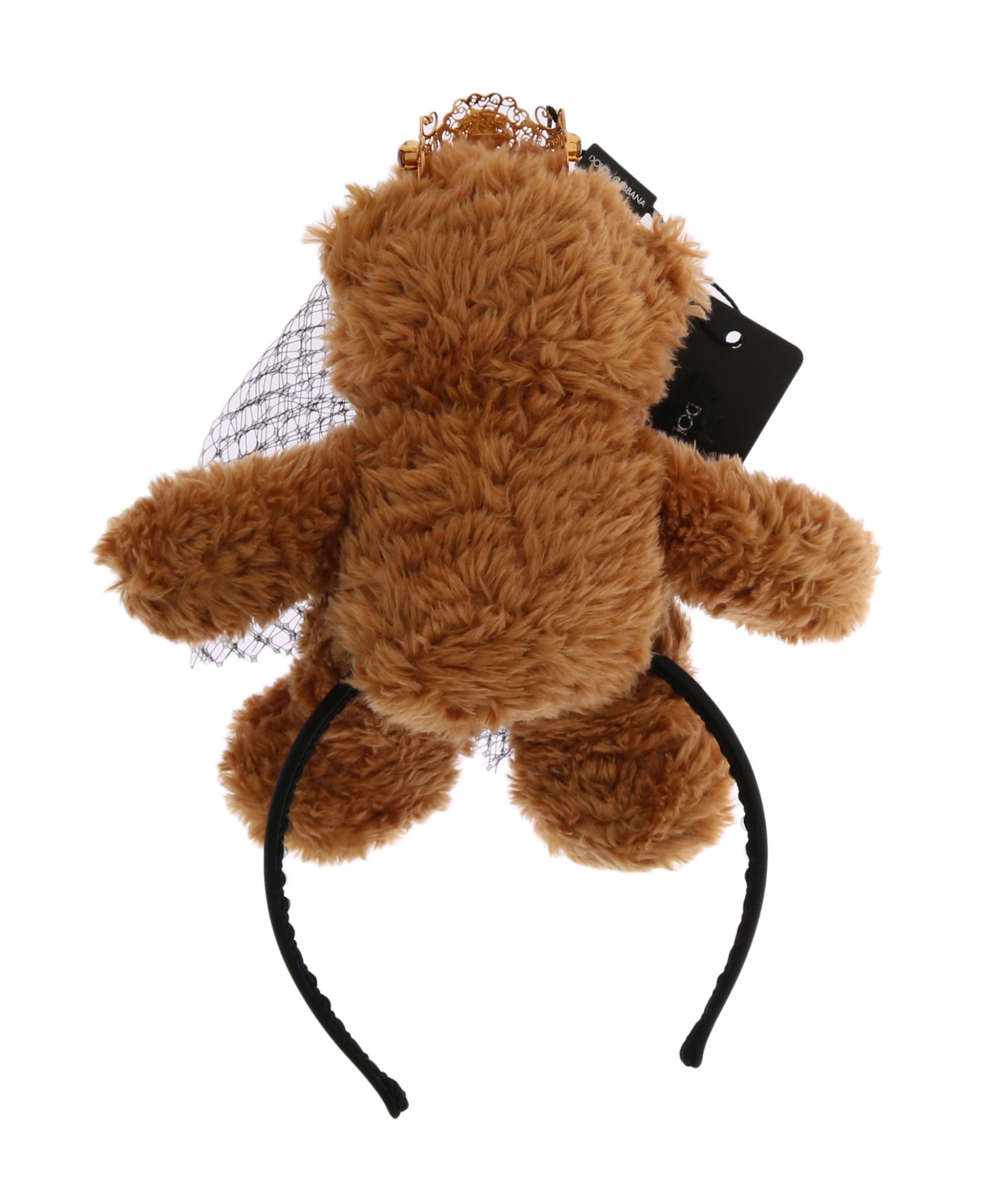 Dolce & Gabbana Teddybär Gold Kristallkrone Tiara Diadem Haarband