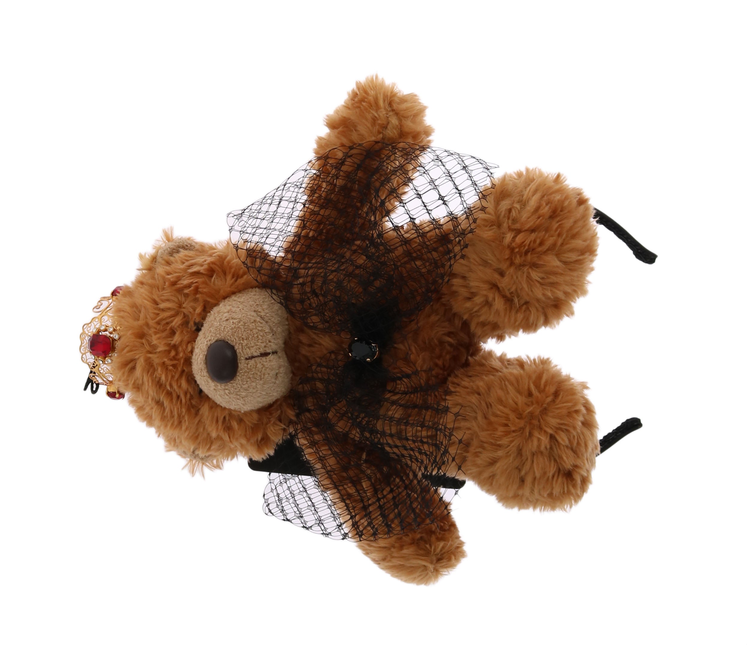 Dolce & Gabbana Teddybär Gold Kristallkrone Tiara Diadem Haarband