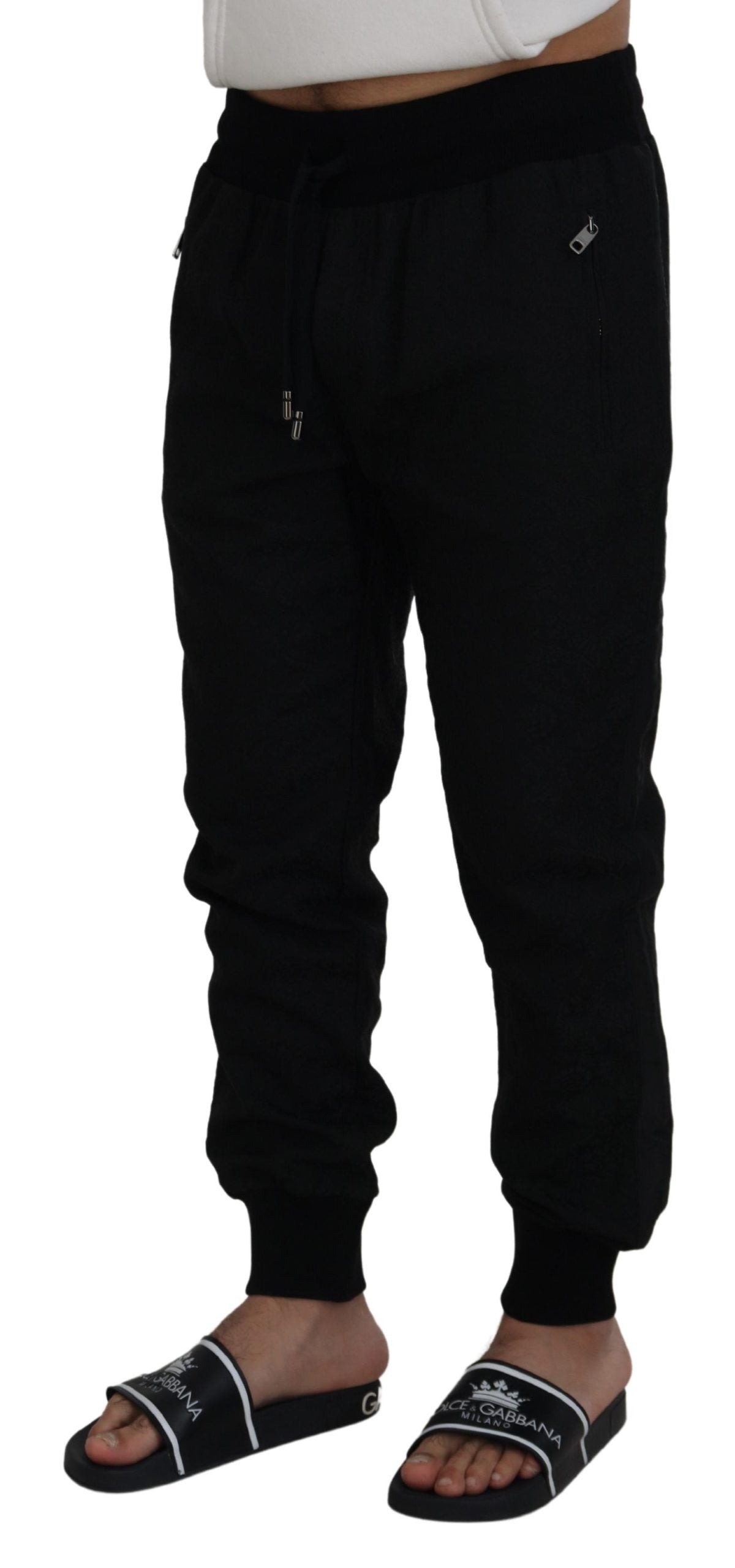 Dolce & Gabbana Schwarze Männer Freizeit-Jogger-Hose