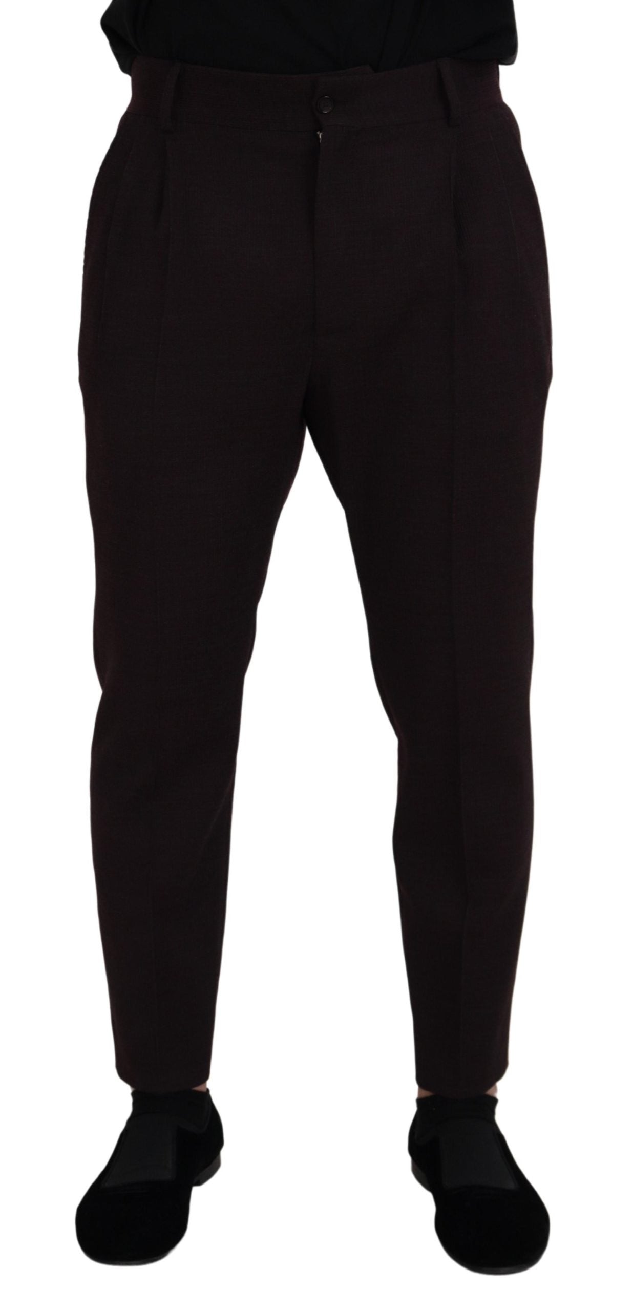 Dolce & Gabbana Braun Baumwolle Chino Männer Hosen