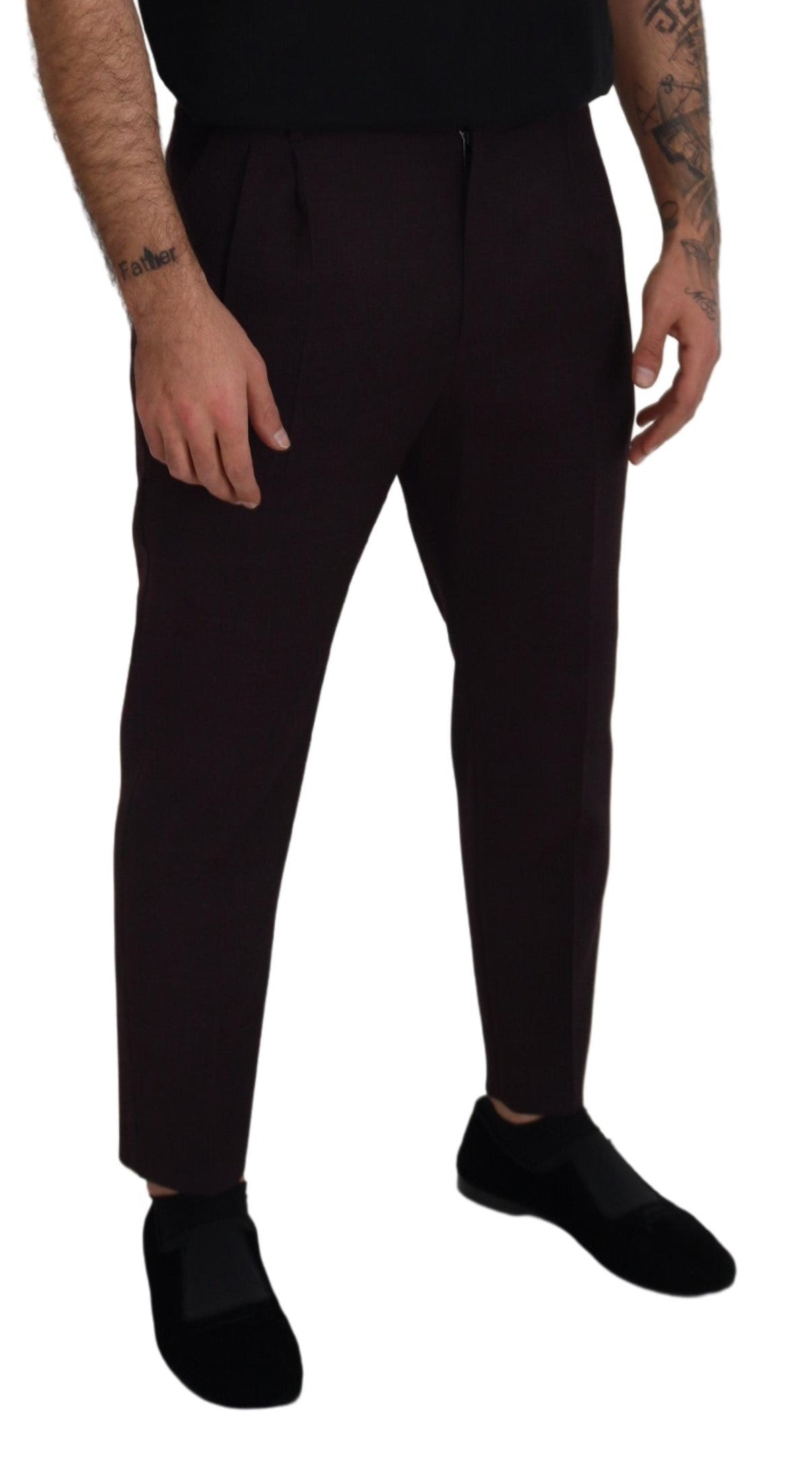 Dolce & Gabbana Braun Baumwolle Chino Männer Hosen