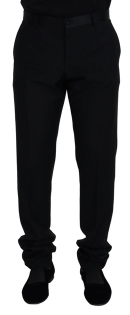 Dolce & Gabbana Schwarze Chino-Hose aus Wolle für formelle Anlässe