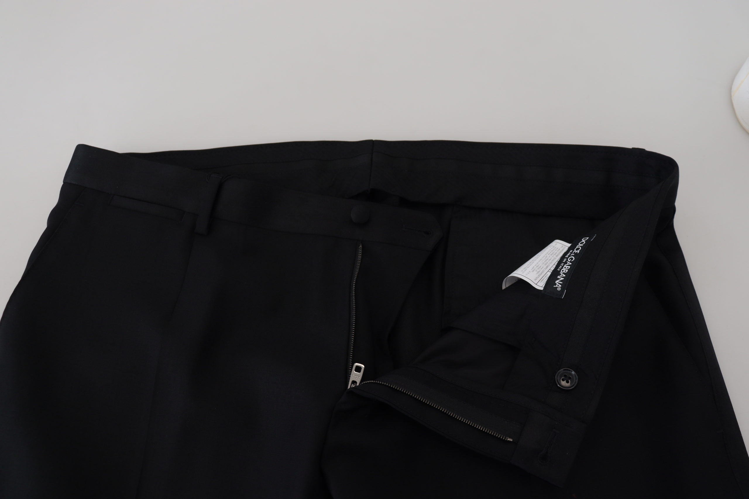 Dolce & Gabbana Schwarze Chino-Hose aus Wolle für formelle Anlässe
